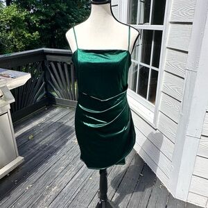 Emerald Sundae satin velvet semi-formal mini dress size M